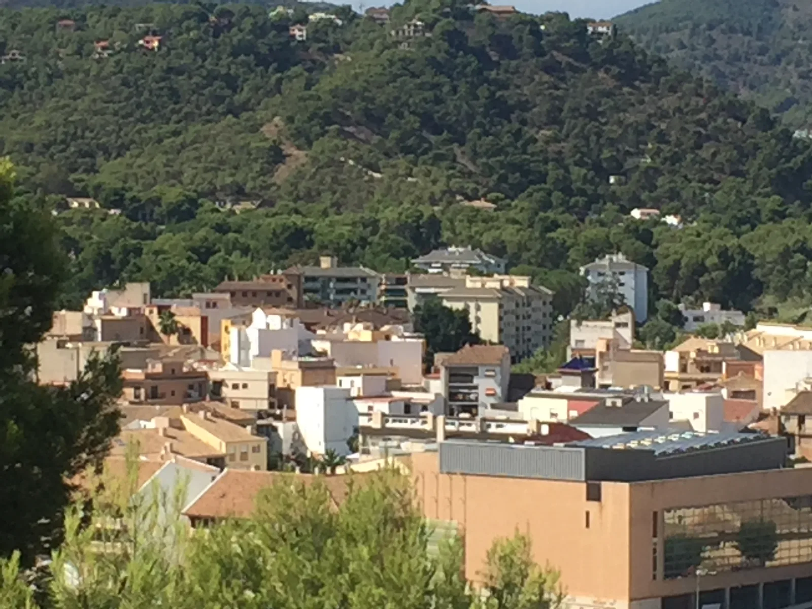 Vista del casco urbano de Náquera